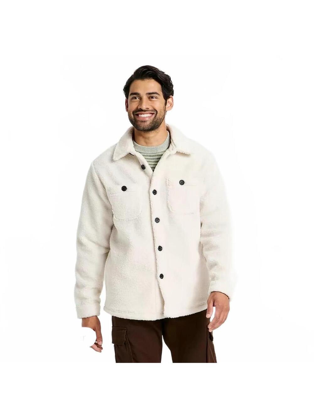 Goodfellow & Co Target White Fleece Jacket - M
